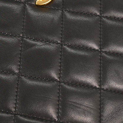 Chanel Black Lambskin Full Flap Shoulder Bag