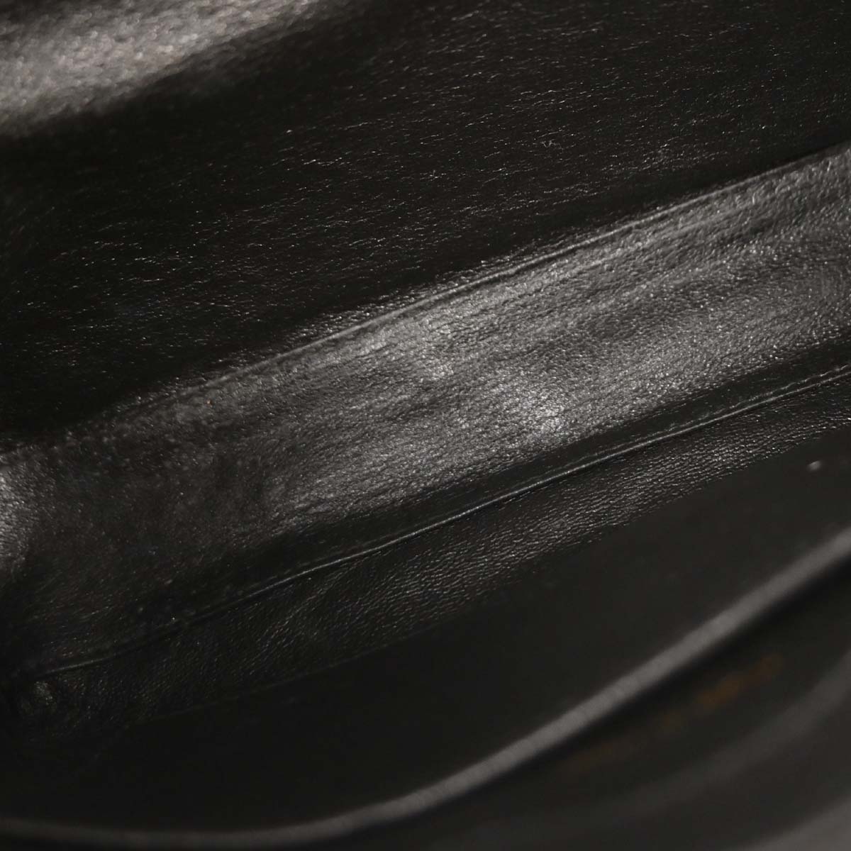 Chanel Black Lambskin Full Flap Shoulder Bag