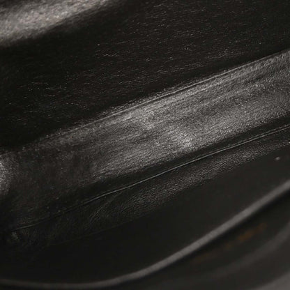 Chanel Black Lambskin Full Flap Shoulder Bag