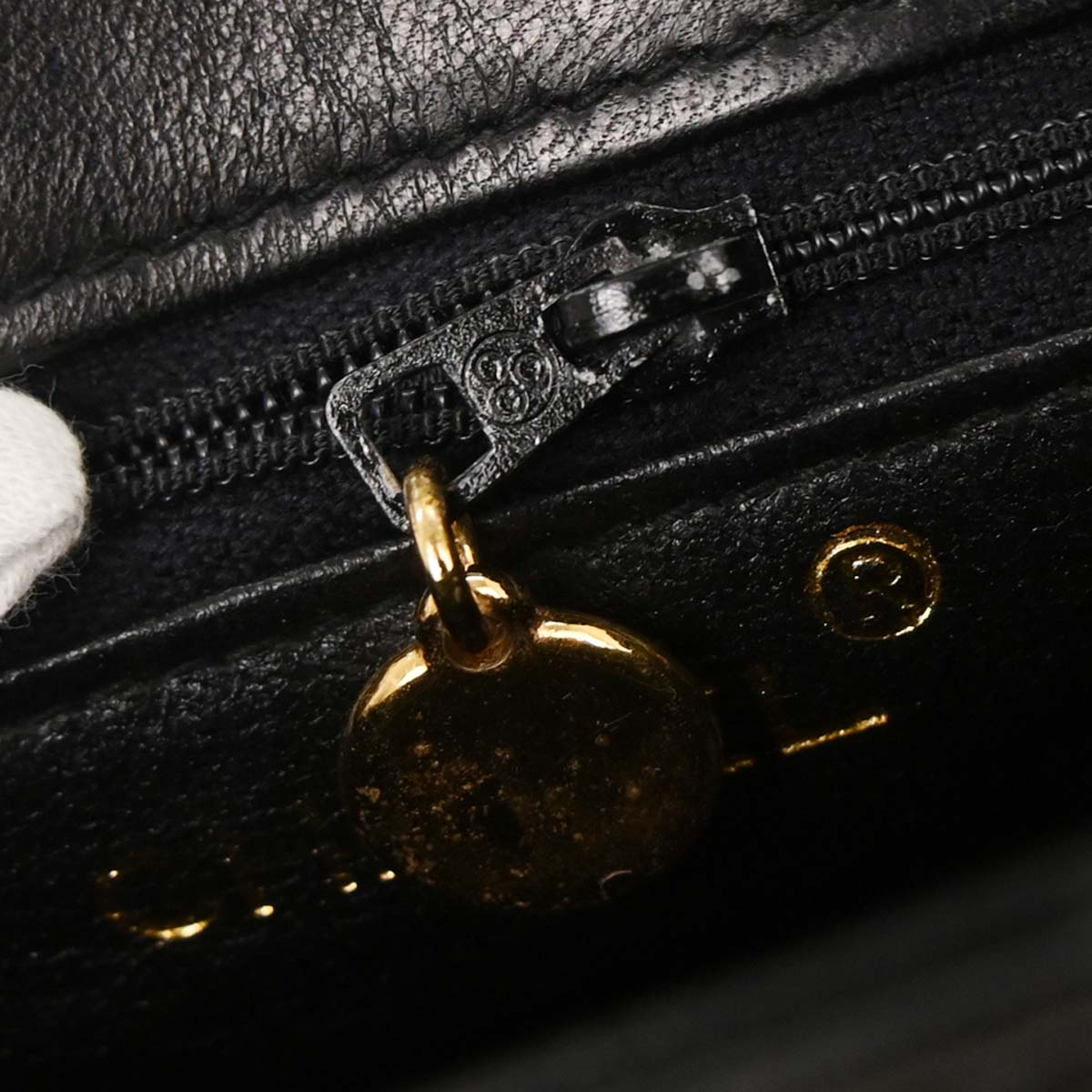 Chanel Black Lambskin Full Flap Shoulder Bag