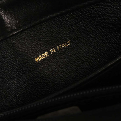 Chanel Black Lambskin Full Flap Shoulder Bag