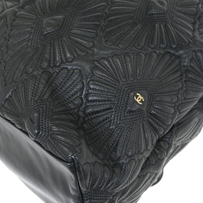 Chanel Black Calfskin Da'Oro Tote Bag