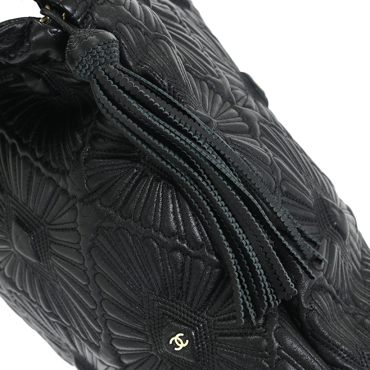 Chanel Black Calfskin Da'Oro Tote Bag