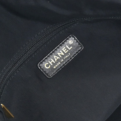 Chanel Black Calfskin Da'Oro Tote Bag