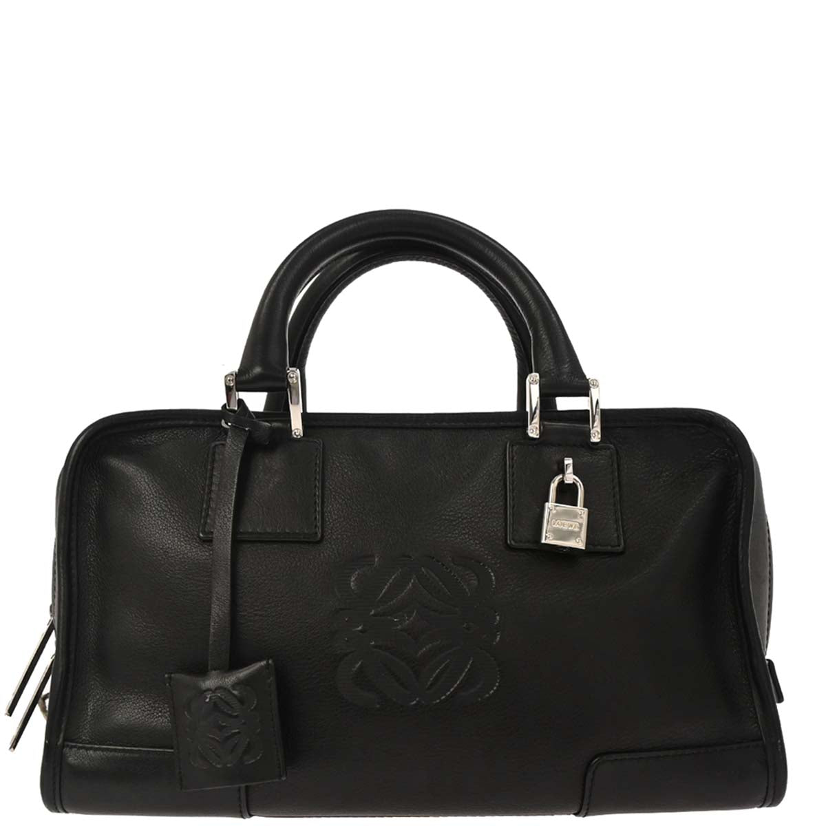 Loewe Black Leather Amazona 28 Handbag
