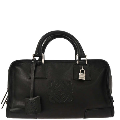 Loewe Black Leather Amazona 28 Handbag