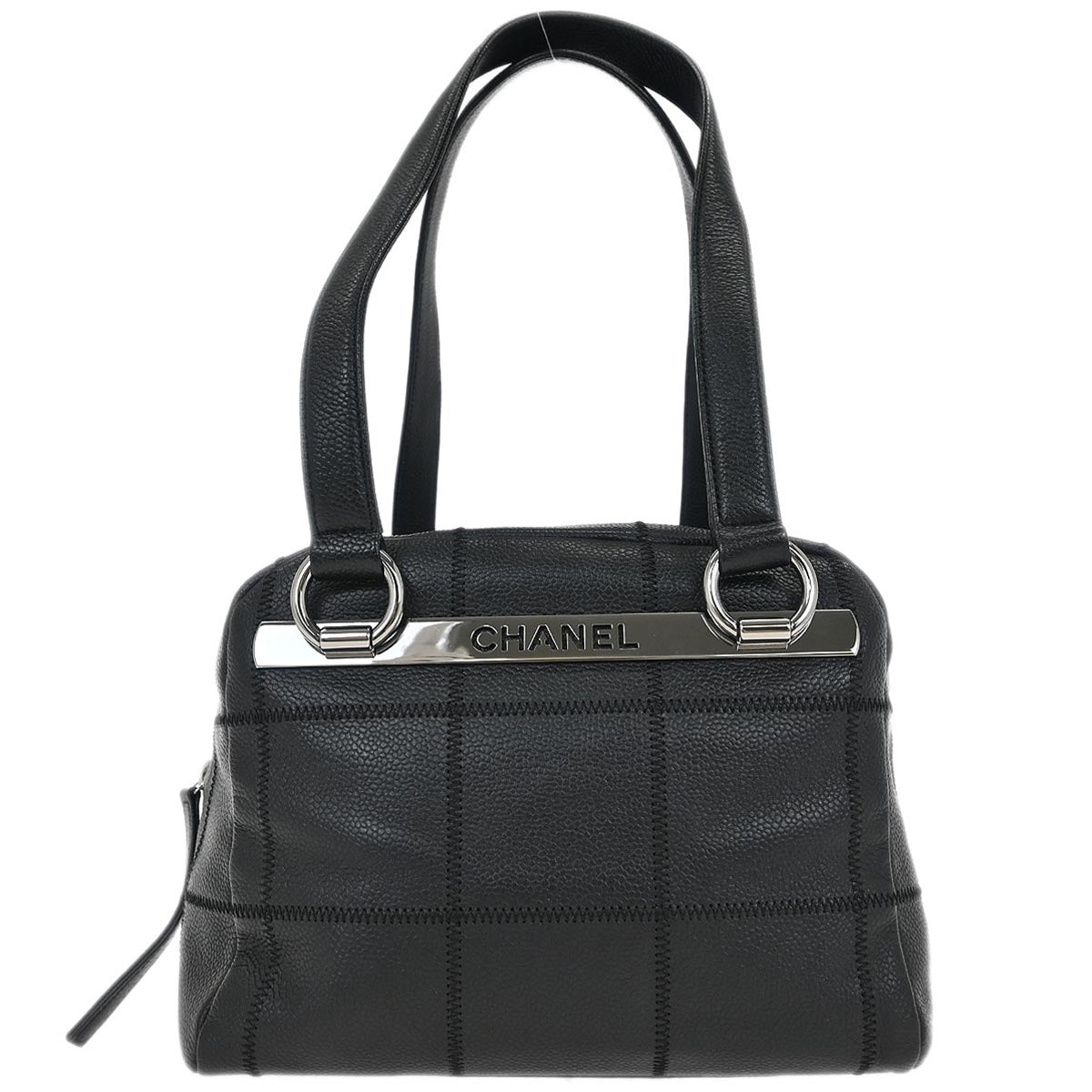 Chanel Black Caviar Chocobar Handbag