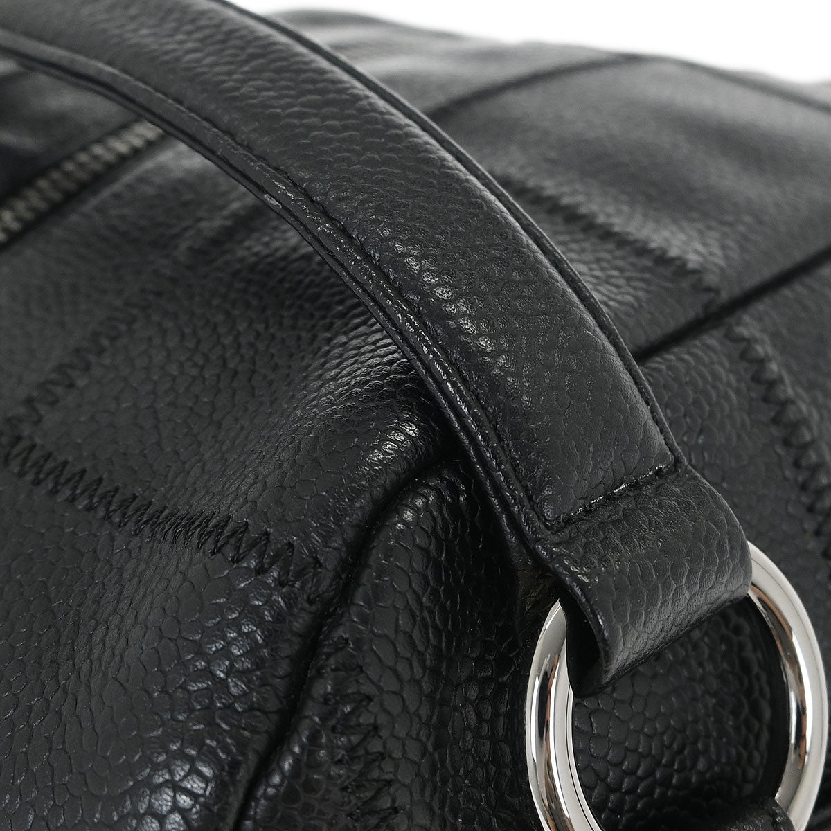 Chanel Black Caviar Chocobar Handbag