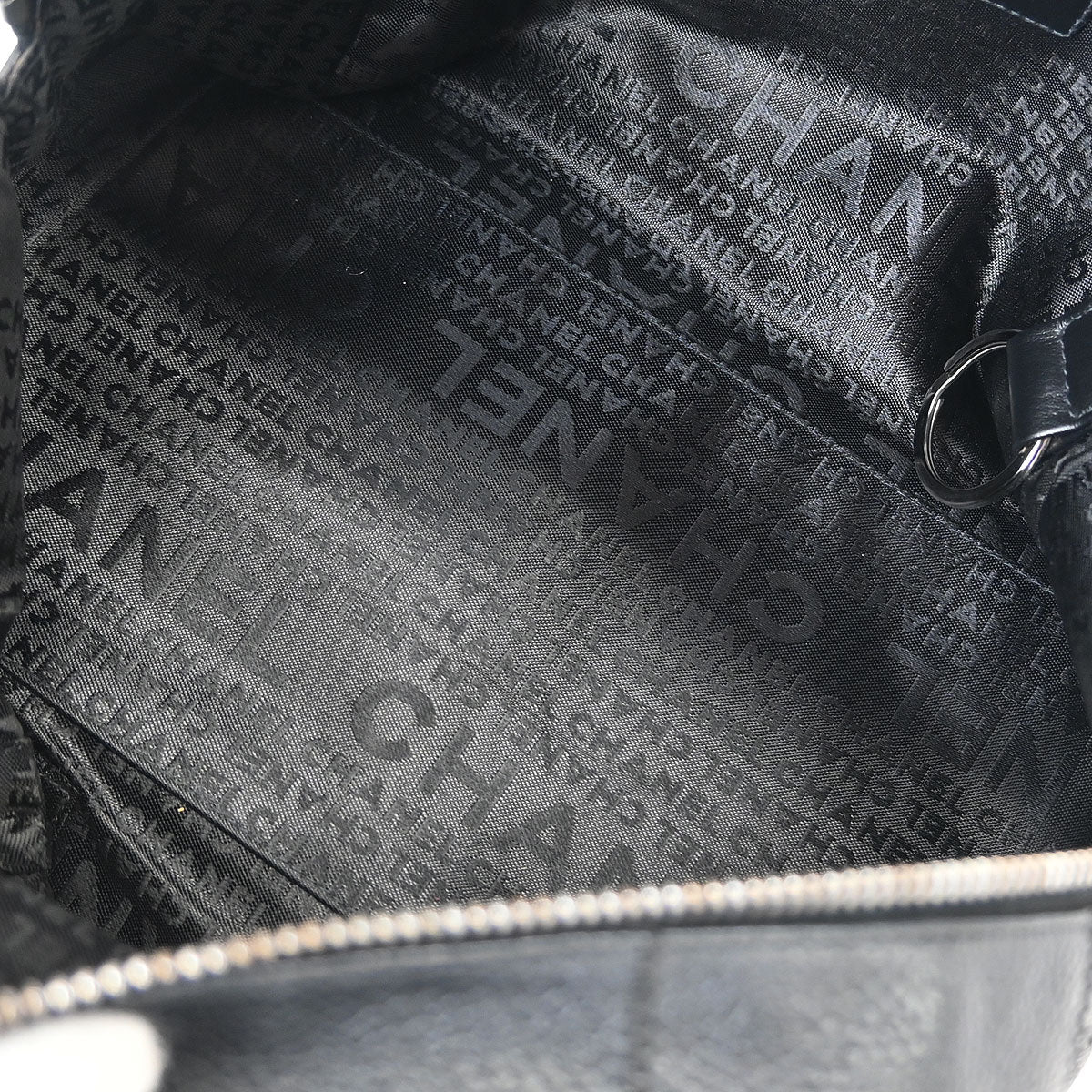 Chanel Black Caviar Chocobar Handbag