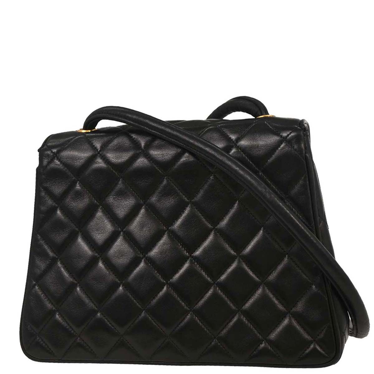 Chanel Black Lambskin Shoulder Bag