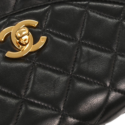 Chanel Black Lambskin Shoulder Bag