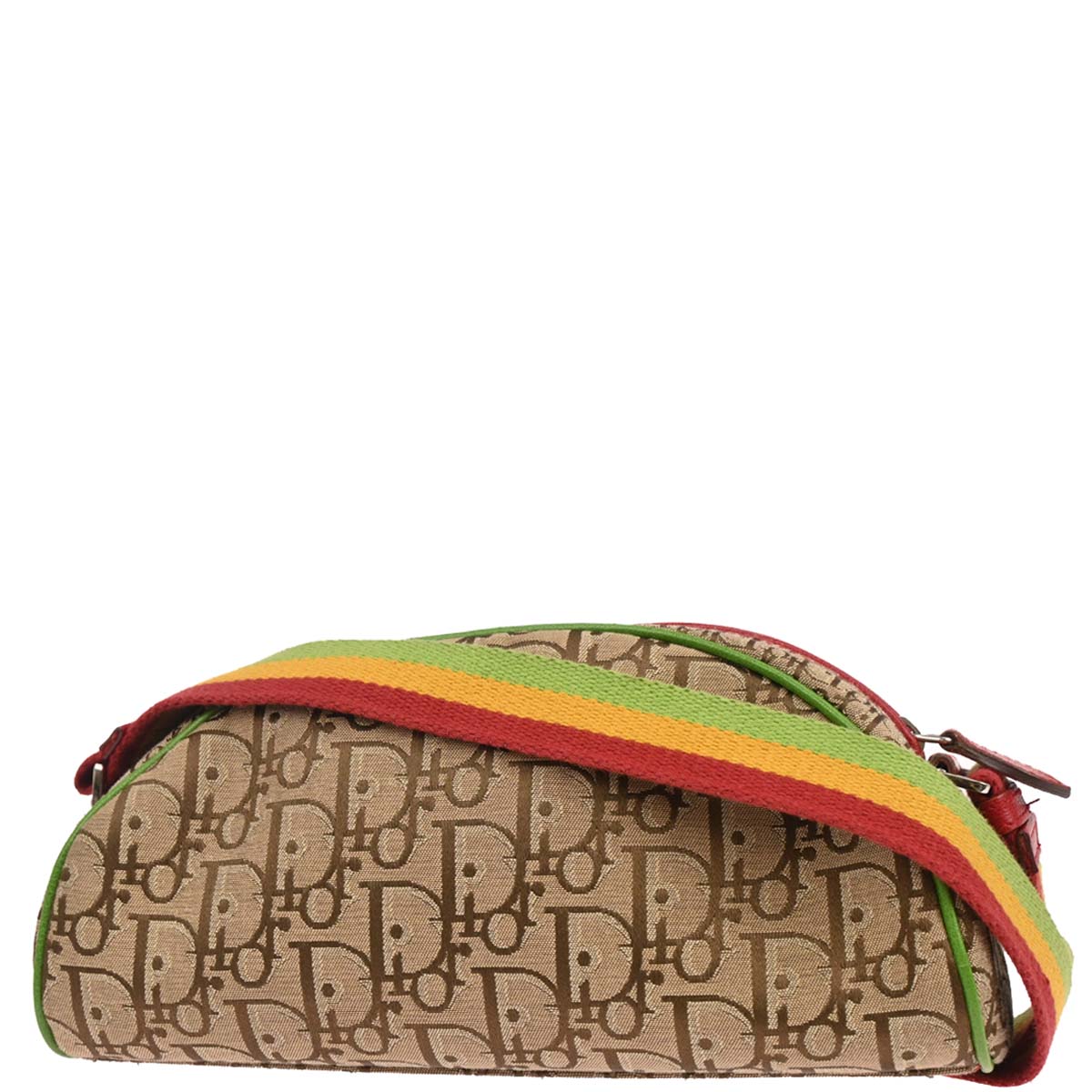 Christian Dior Rasta-Color Trotter Saddle Shoulder Bag
