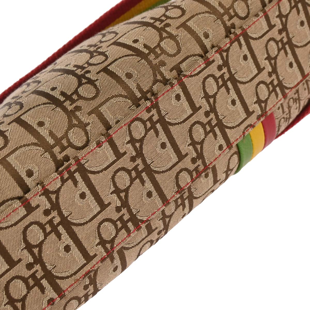 Christian Dior Rasta-Color Trotter Saddle Shoulder Bag