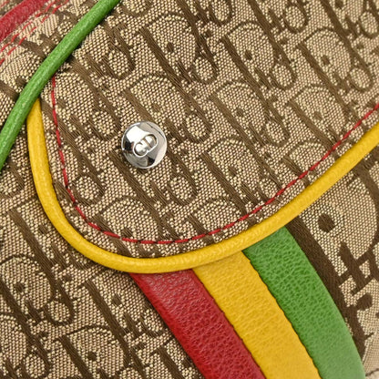 Christian Dior Rasta-Color Trotter Saddle Shoulder Bag