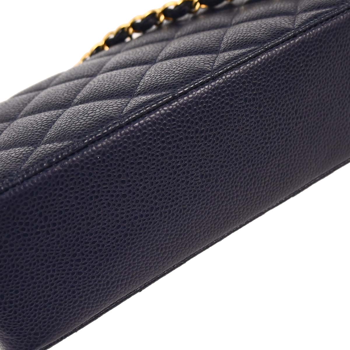 Chanel Navy Caviar Small Diana Shoulder Bag