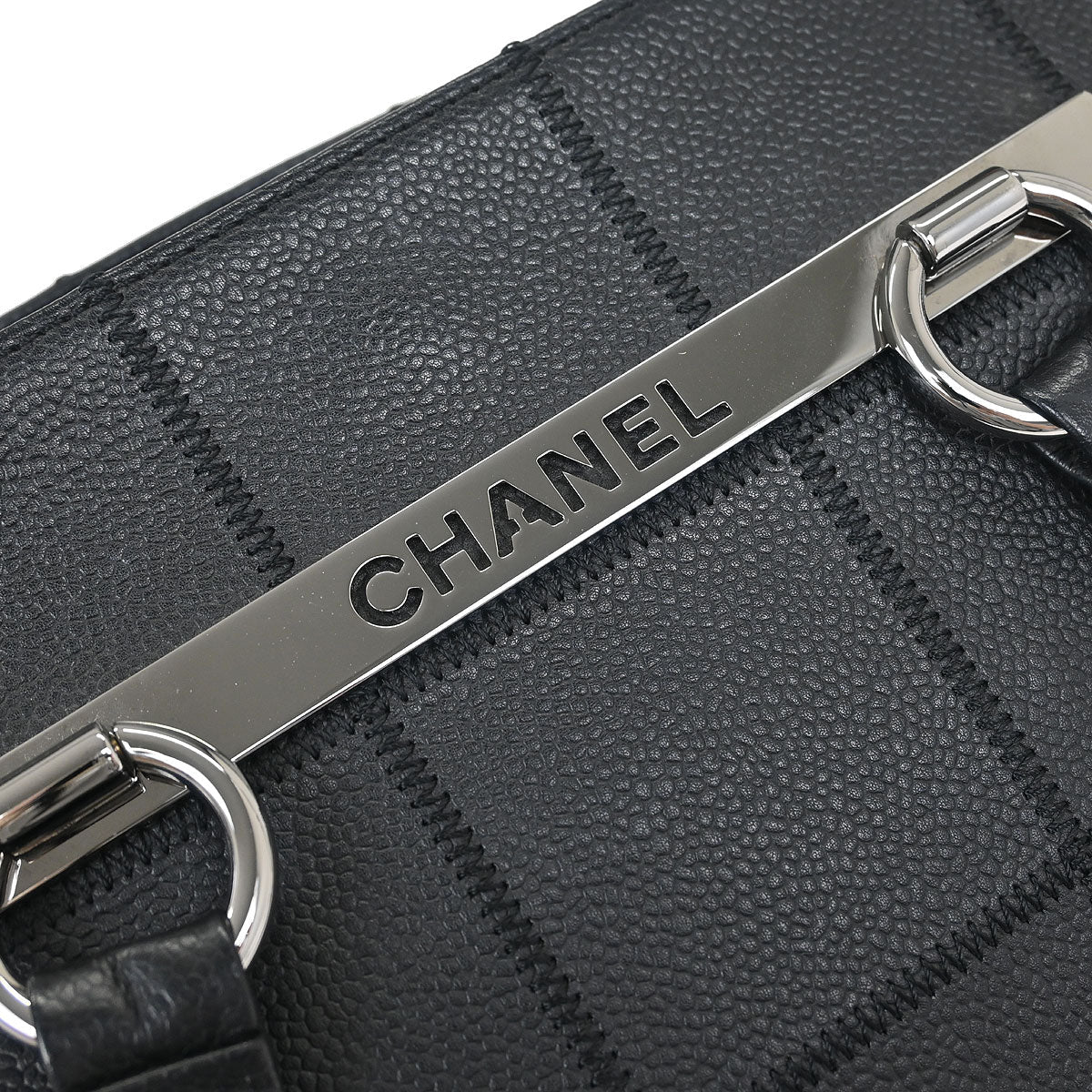 Chanel Black Caviar Chocobar Tote Bag