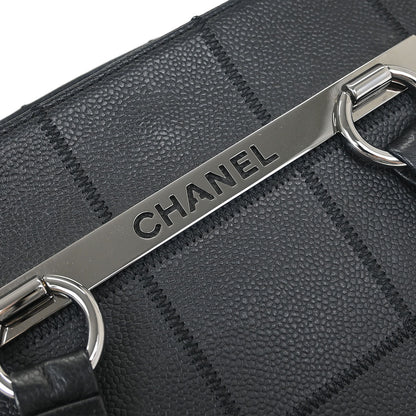 Chanel Black Caviar Chocobar Tote Bag
