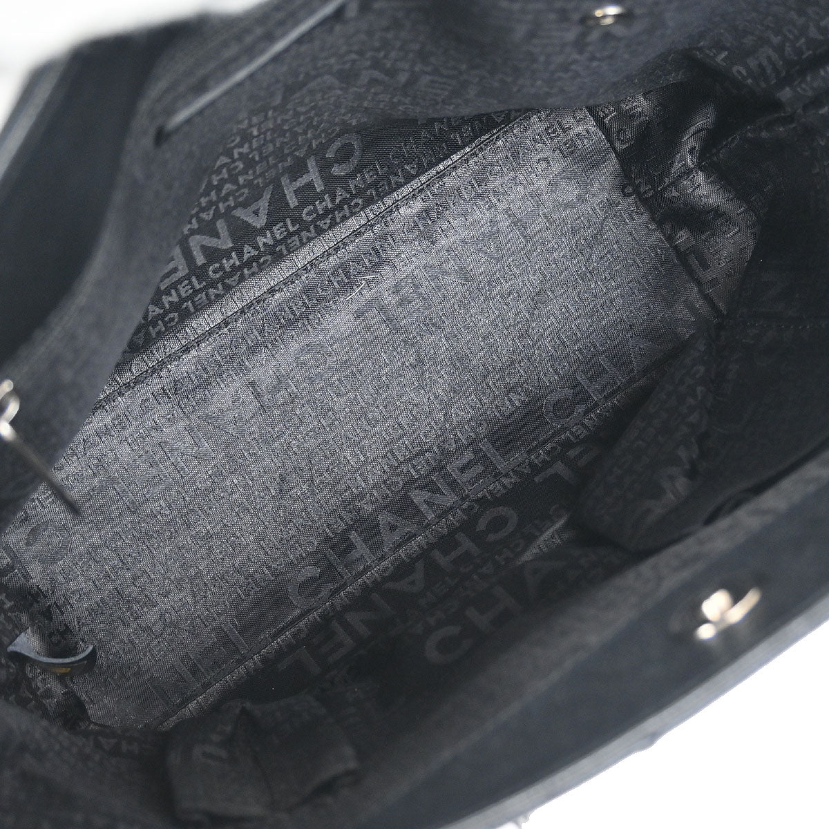 Chanel Black Caviar Chocobar Tote Bag