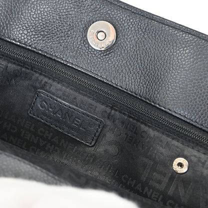 Chanel Black Caviar Chocobar Tote Bag