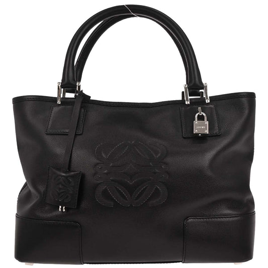 Loewe Black Leather Tote Handbag