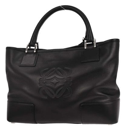 Loewe Black Leather Tote Handbag
