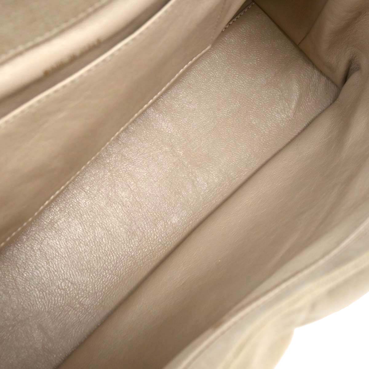 Chanel Beige Canvas Handbag