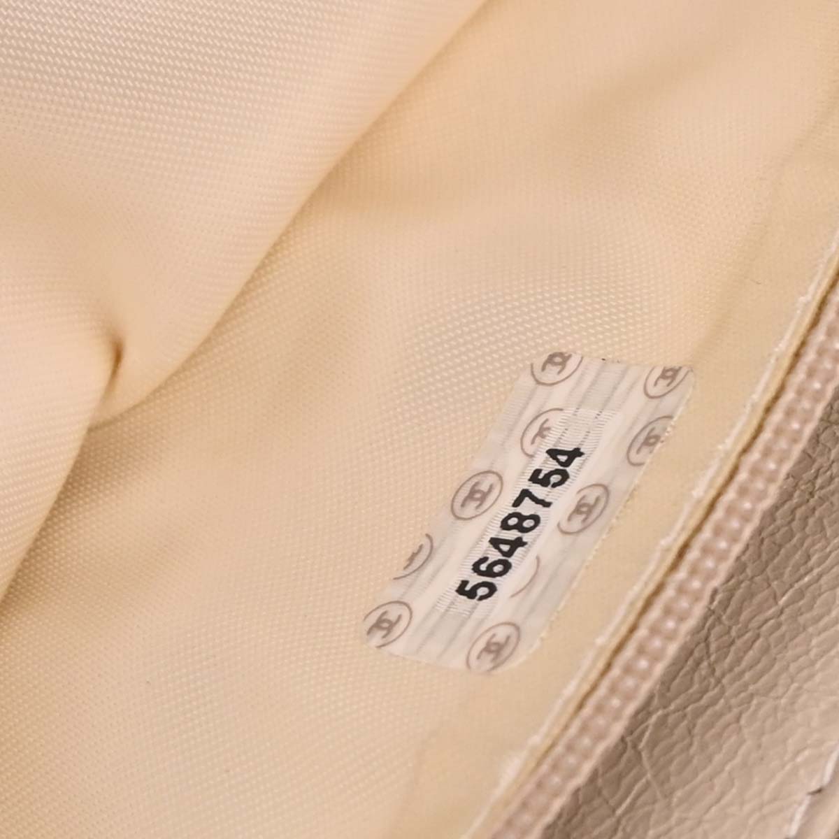 Chanel Beige Canvas Handbag