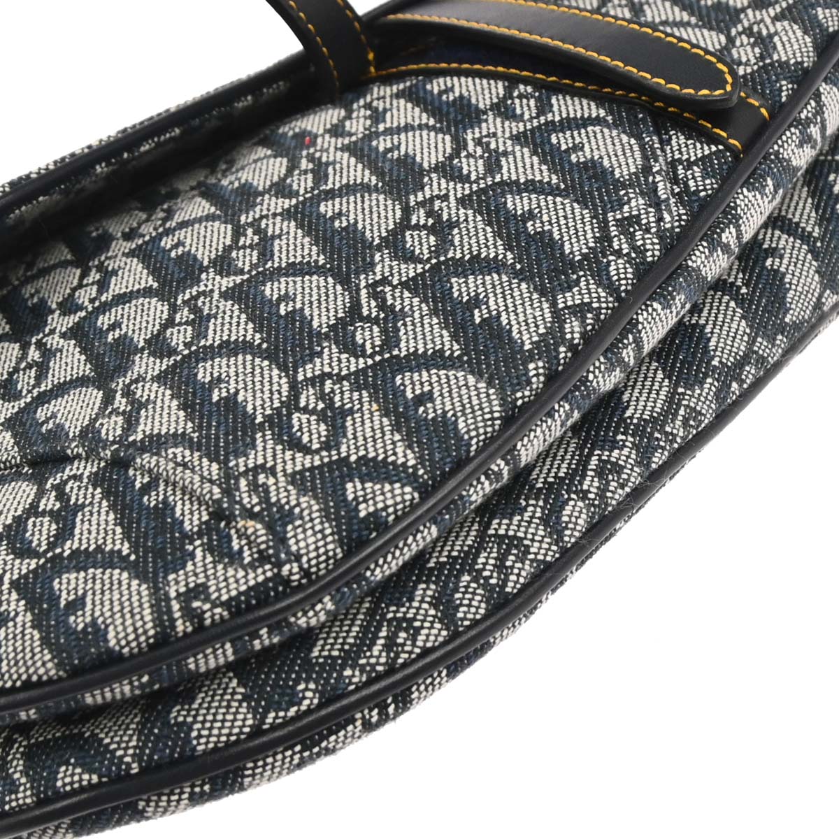 Christian Dior Navy Trotter Saddle Handbag