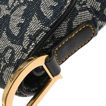 Christian Dior Navy Trotter Saddle Handbag