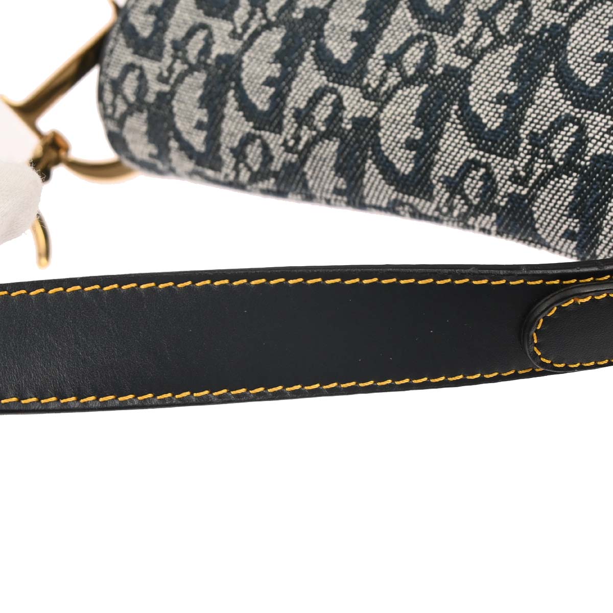Christian Dior Navy Trotter Saddle Handbag