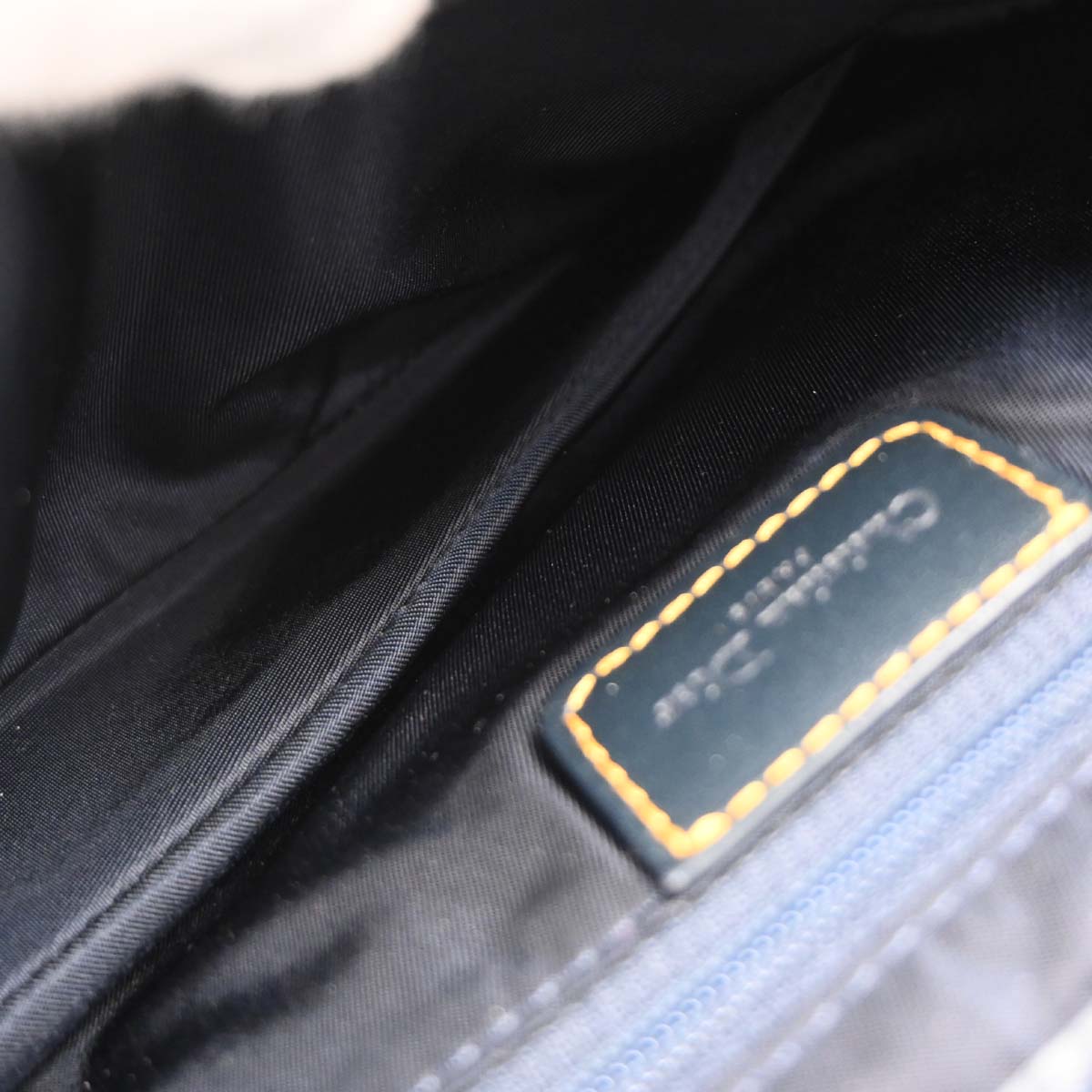 Christian Dior Navy Trotter Saddle Handbag