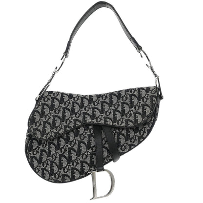 Christian Dior Black Trotter Saddle Handbag