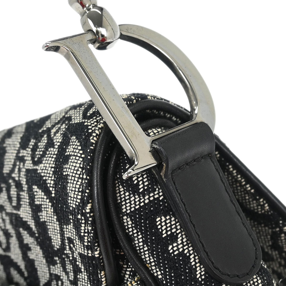 Christian Dior Black Trotter Saddle Handbag