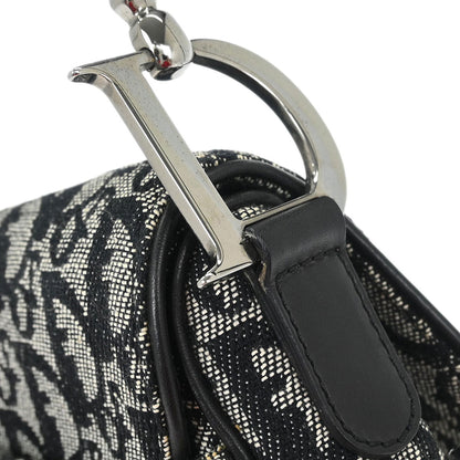 Christian Dior Black Trotter Saddle Handbag