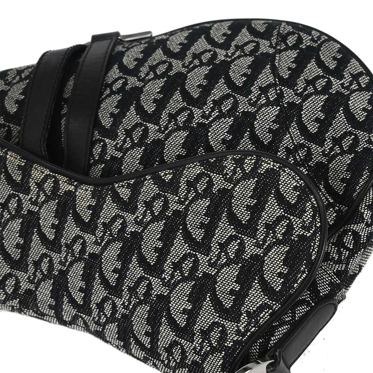 Christian Dior Black Trotter Saddle Handbag