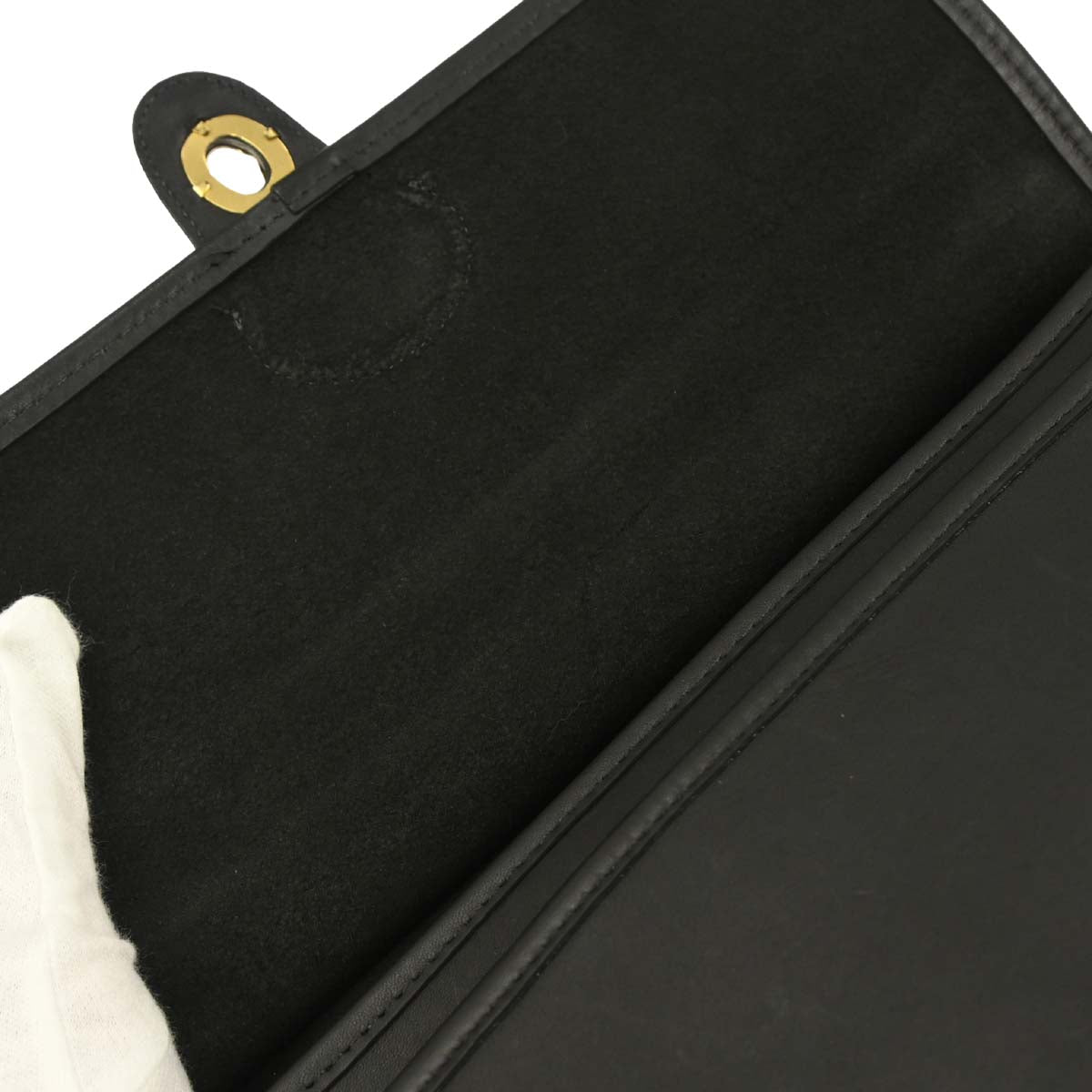 Coach Black Leather 2way Shoulder Handbag