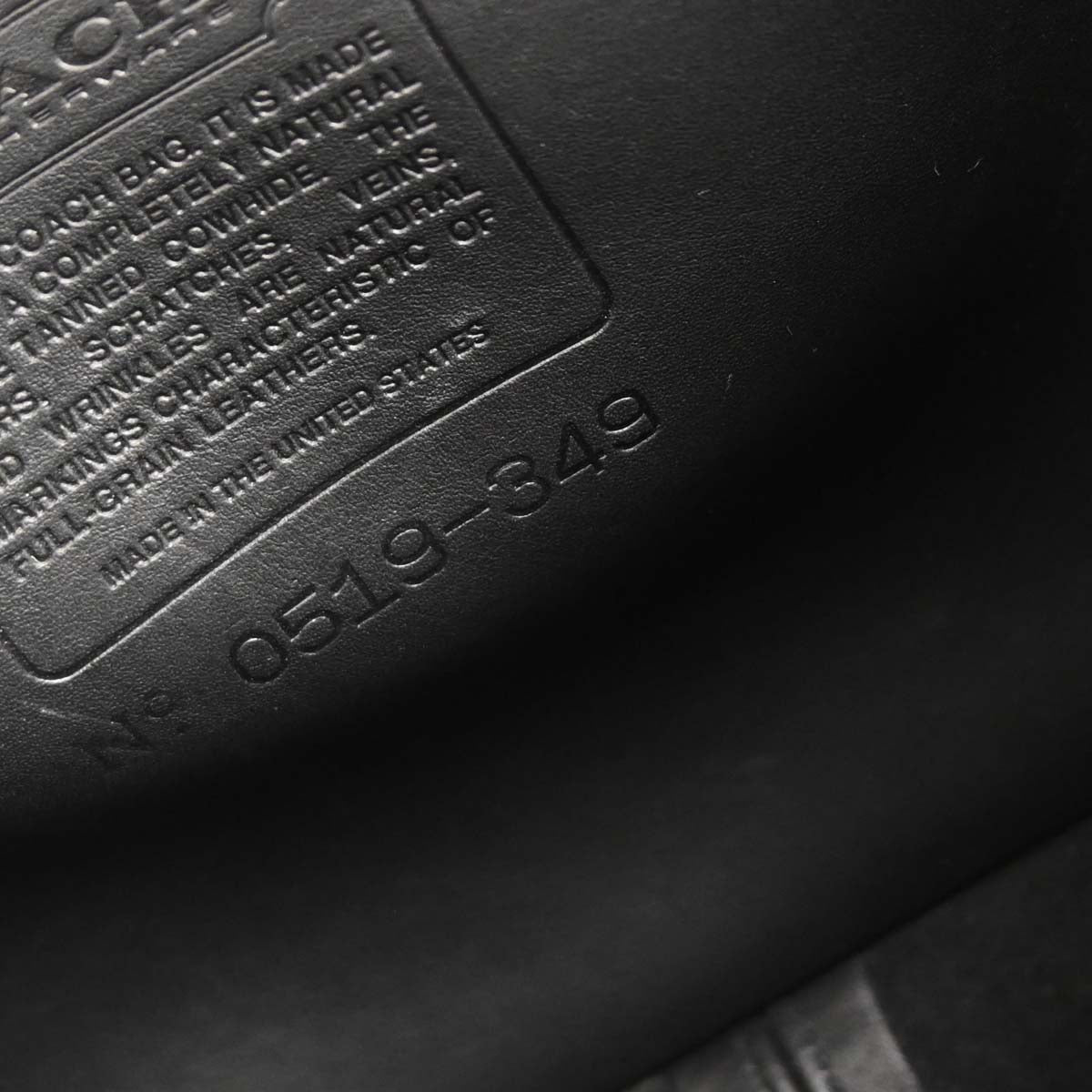 Coach Black Leather 2way Shoulder Handbag