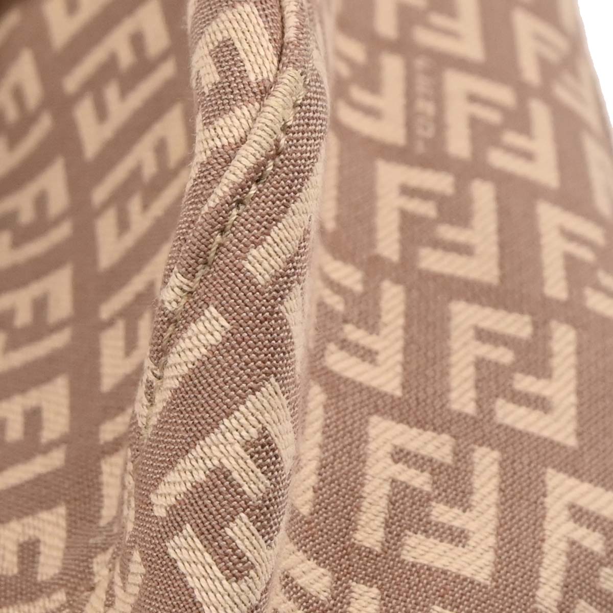 Fendi Light Pink Canvas Zucchino Handbag