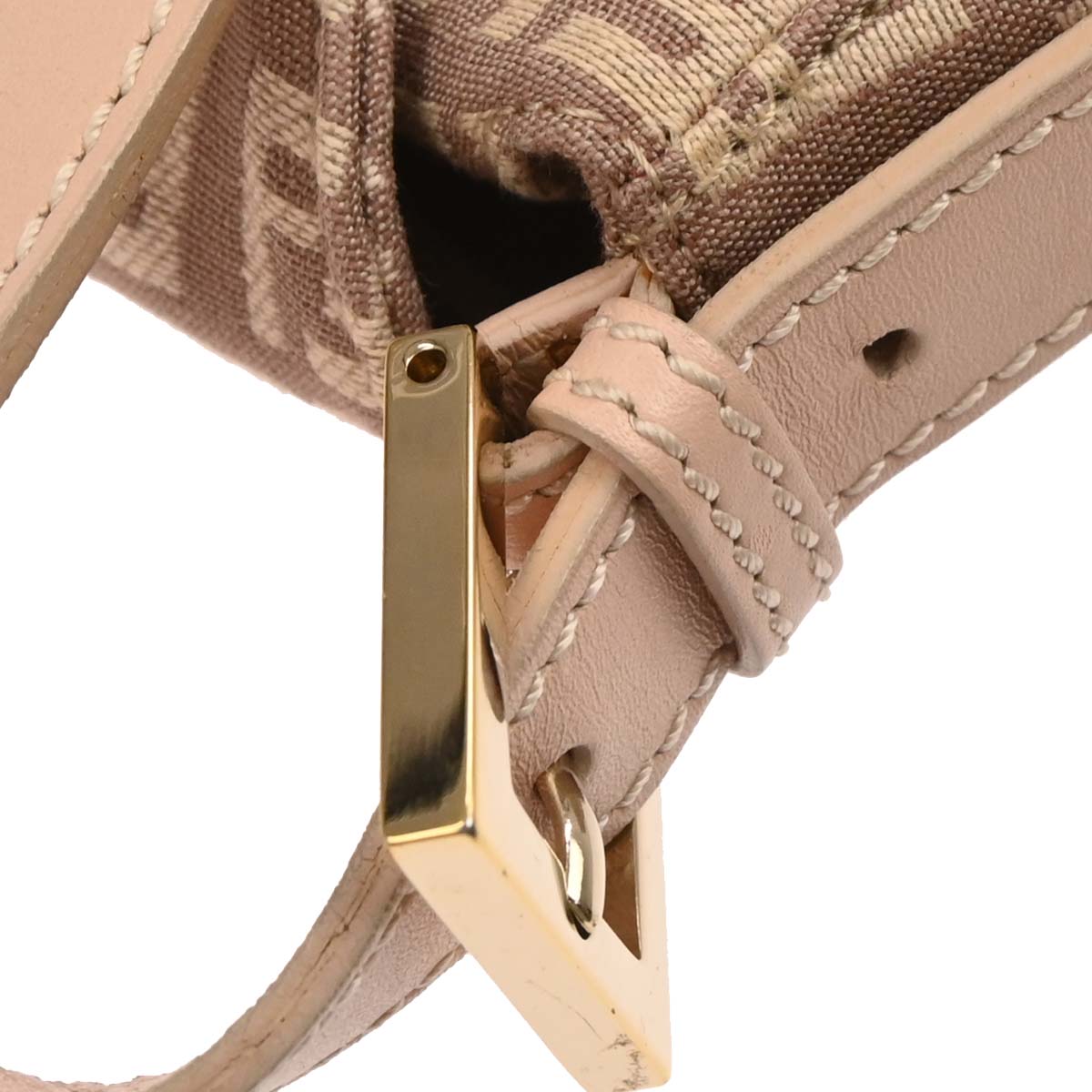 Fendi Light Pink Canvas Zucchino Handbag