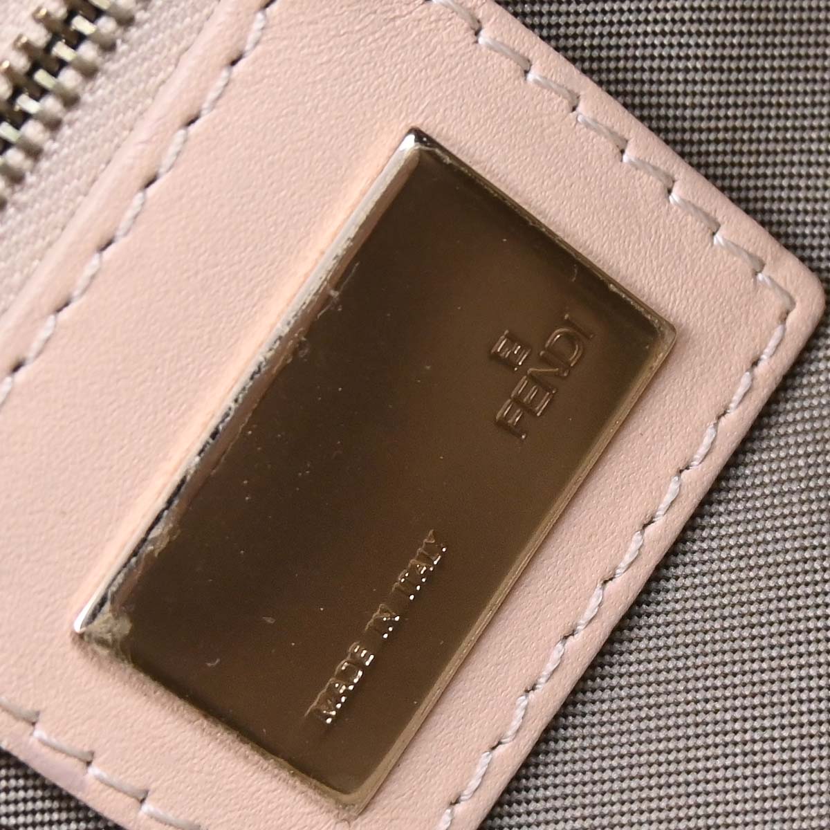 Fendi Light Pink Canvas Zucchino Handbag