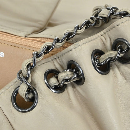 Chanel Beige Calfskin Luxury Line Handbag