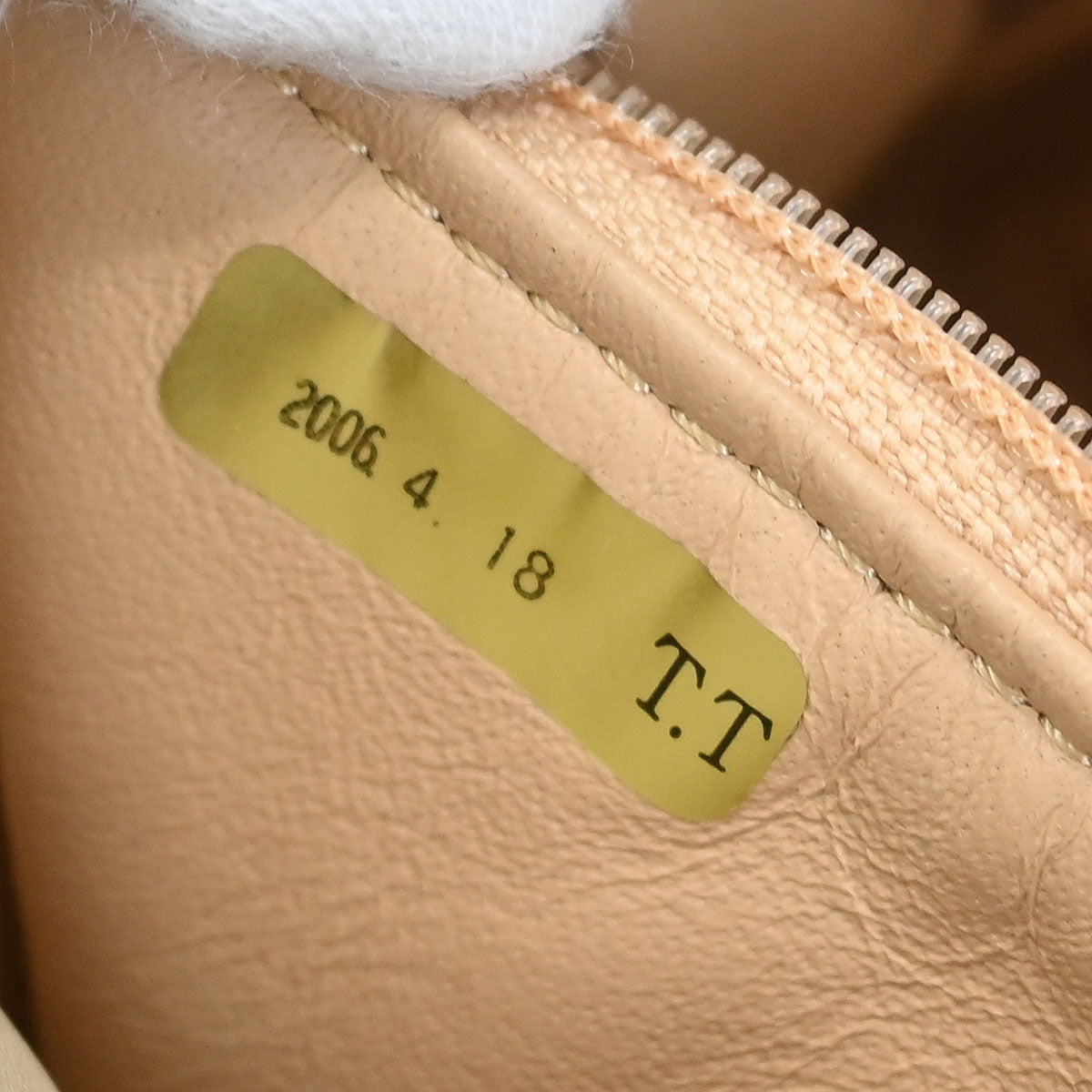 Chanel Beige Calfskin Luxury Line Handbag