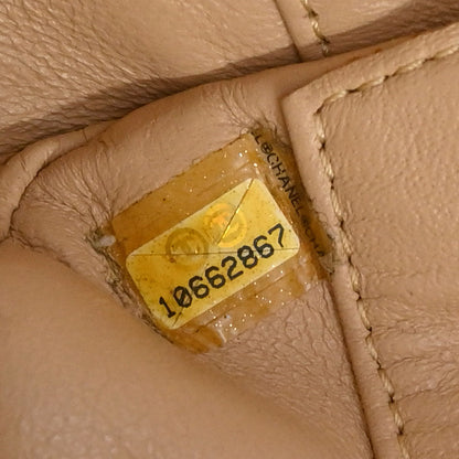 Chanel Beige Calfskin Luxury Line Handbag