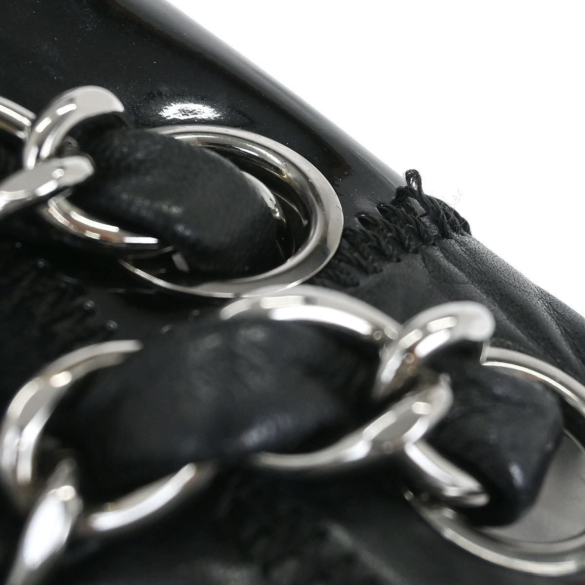 Chanel * Black Icon Patchwork Single Flap Shoulder Bag