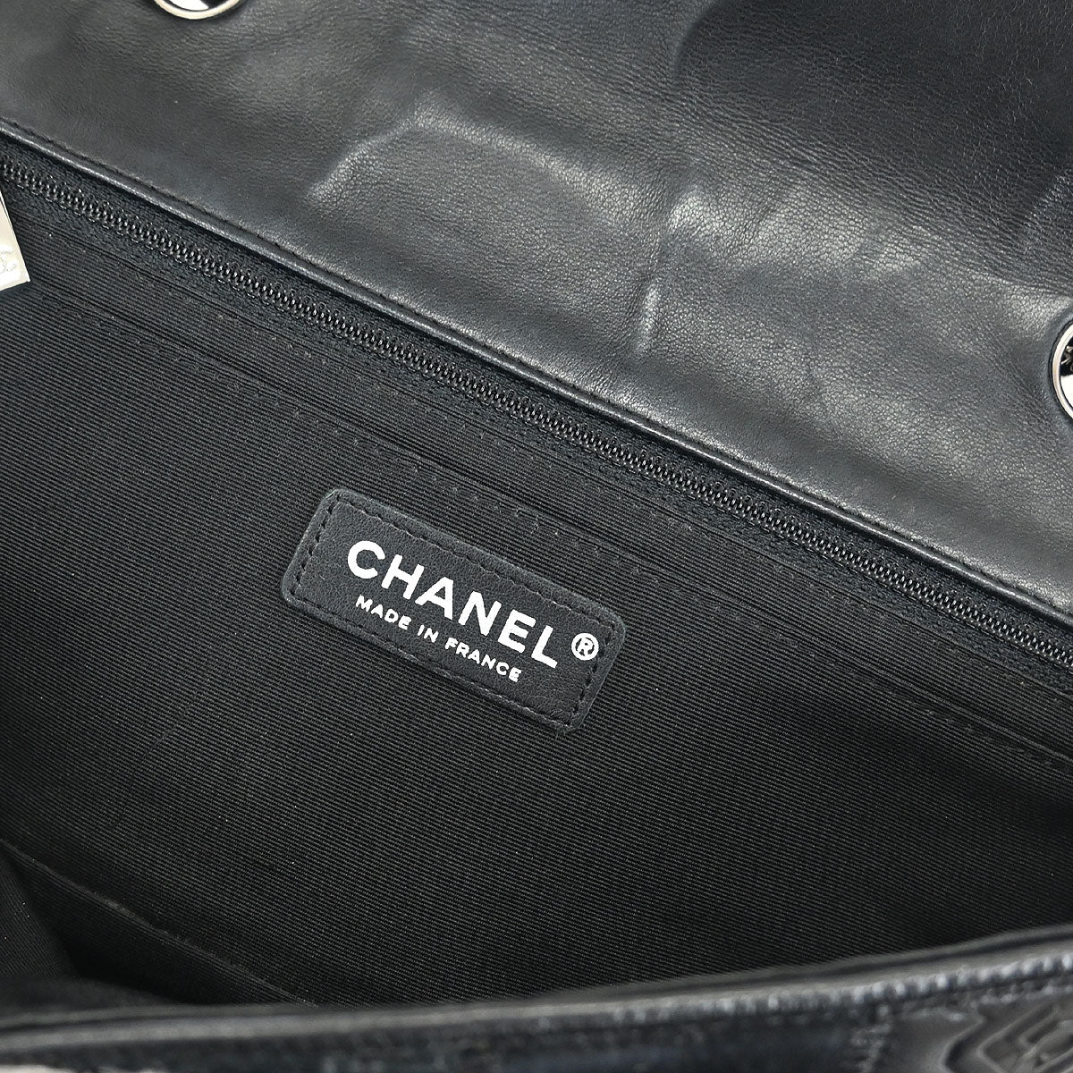 Chanel * Black Icon Patchwork Single Flap Shoulder Bag