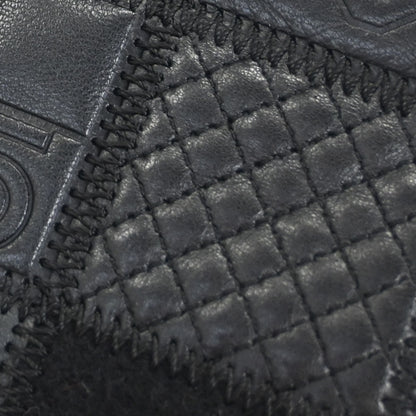 Chanel * Black Icon Patchwork Single Flap Shoulder Bag