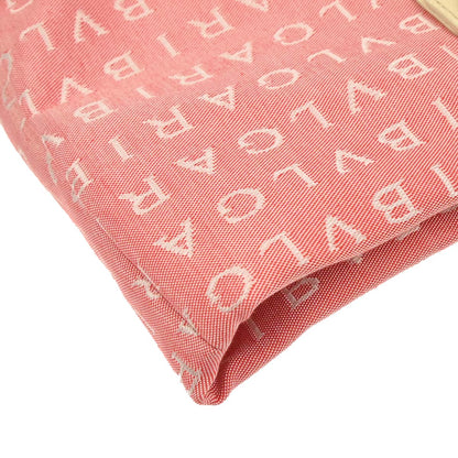 Bvlgari Pink Canvas Logomania Tote Handbag