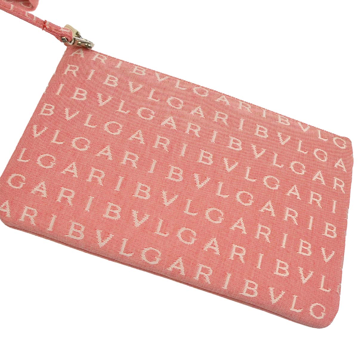 Bvlgari Pink Canvas Logomania Tote Handbag