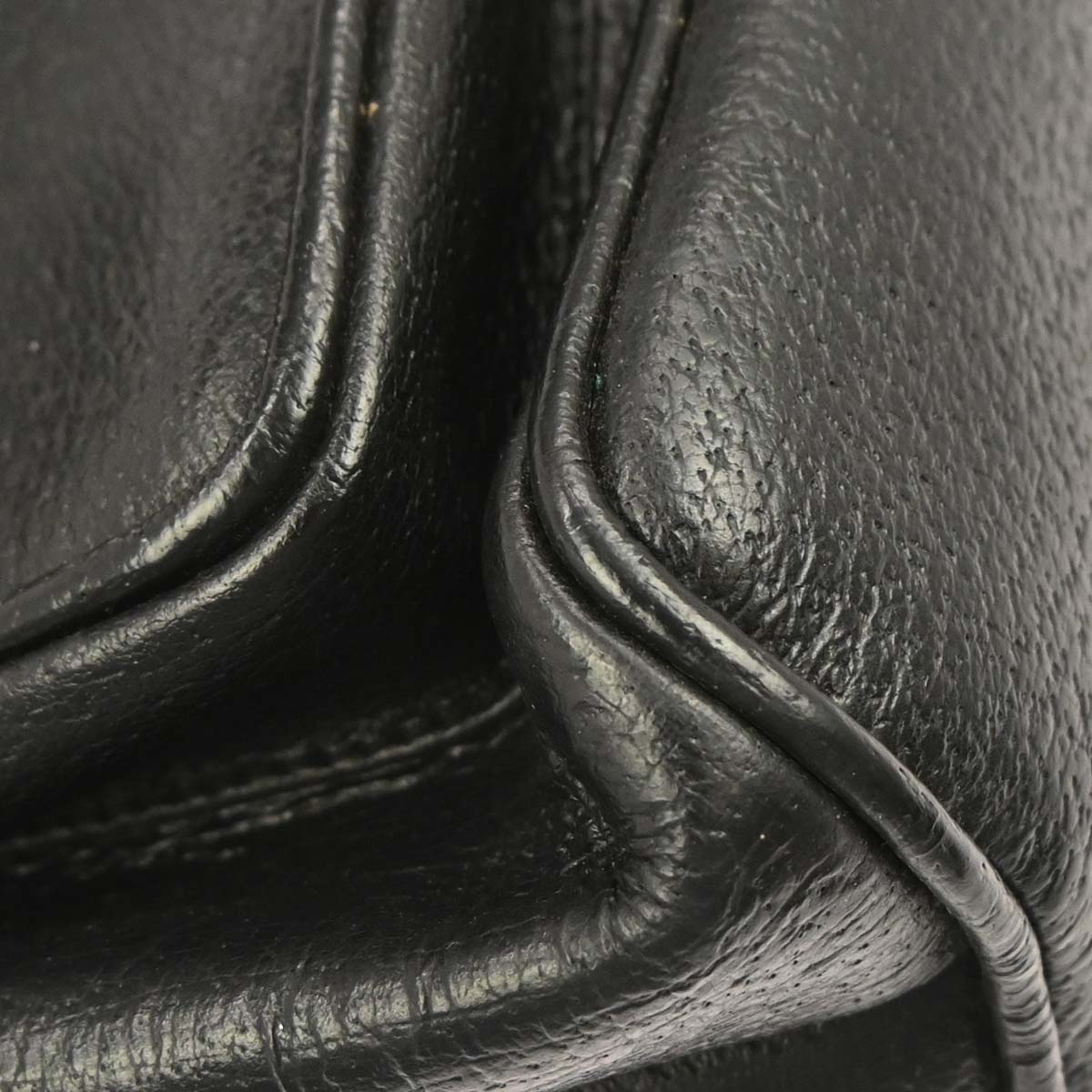 Gucci Black Pigskin Bamboo Backpack