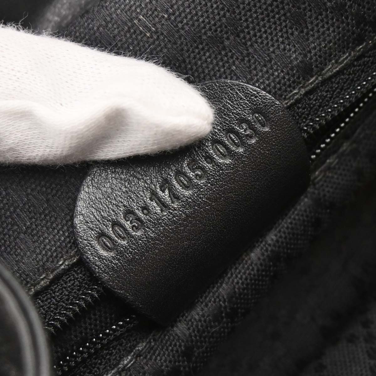 Gucci Black Leather Bamboo Backpack